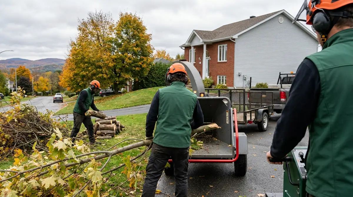 Que faire des branches et du bois après un émondage ? (Sherbrooke)